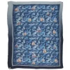 813 - Annalisa Giuntini - Silk Scarf with Boats in Camouflage Blue - Scarves and Foulard - Scarf of High Quality Luxury - Avvenice