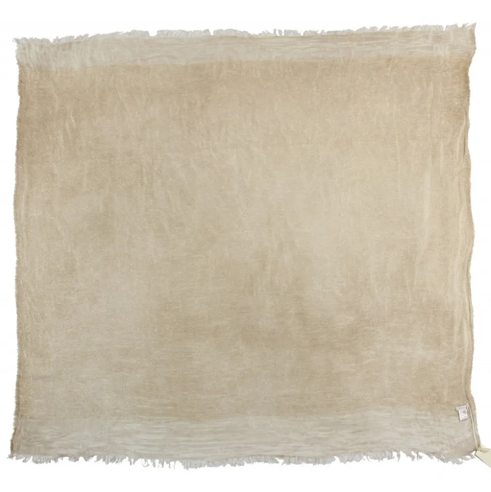 813 - Annalisa Giuntini - Viscose Scarf in Golden Lurex Color - Scarves and Foulard - Scarf of High Quality Luxury - Avvenice