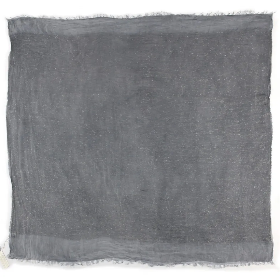 813 - Annalisa Giuntini - Viscose Scarf in Golden Lurex Solid Color - Scarves and Foulard - Scarf of High Quality Luxury - Avvenice