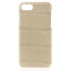2 ME Style - Case Croco Beige - iPhone 8 Plus / 7 Plus - Leather Cover - Avvenice