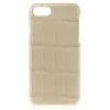 2 ME Style - Case Croco Beige - iPhone 8 / 7 - Leather Cover - Avvenice