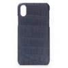 2 ME Style - Case Croco Blue - iPhone XR - Crocodile Leather Cover - Avvenice