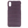 2 ME Style - Case Croco Bordeaux - iPhone XS Max - Crocodile Leather Cover - Avvenice