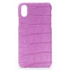 2 ME Style - Case Croco Fucsia - iPhone XR - Crocodile Leather Cover - Avvenice