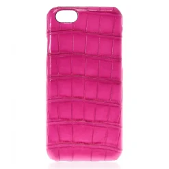 2 ME Style - Case Croco Fuchsia - iPhone 8 Plus / 7 Plus - Leather Cover - Avvenice