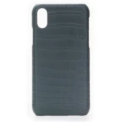 2 ME Style - Case Croco Vert Bouteille- iPhone XR - Crocodile Leather Cover - Avvenice