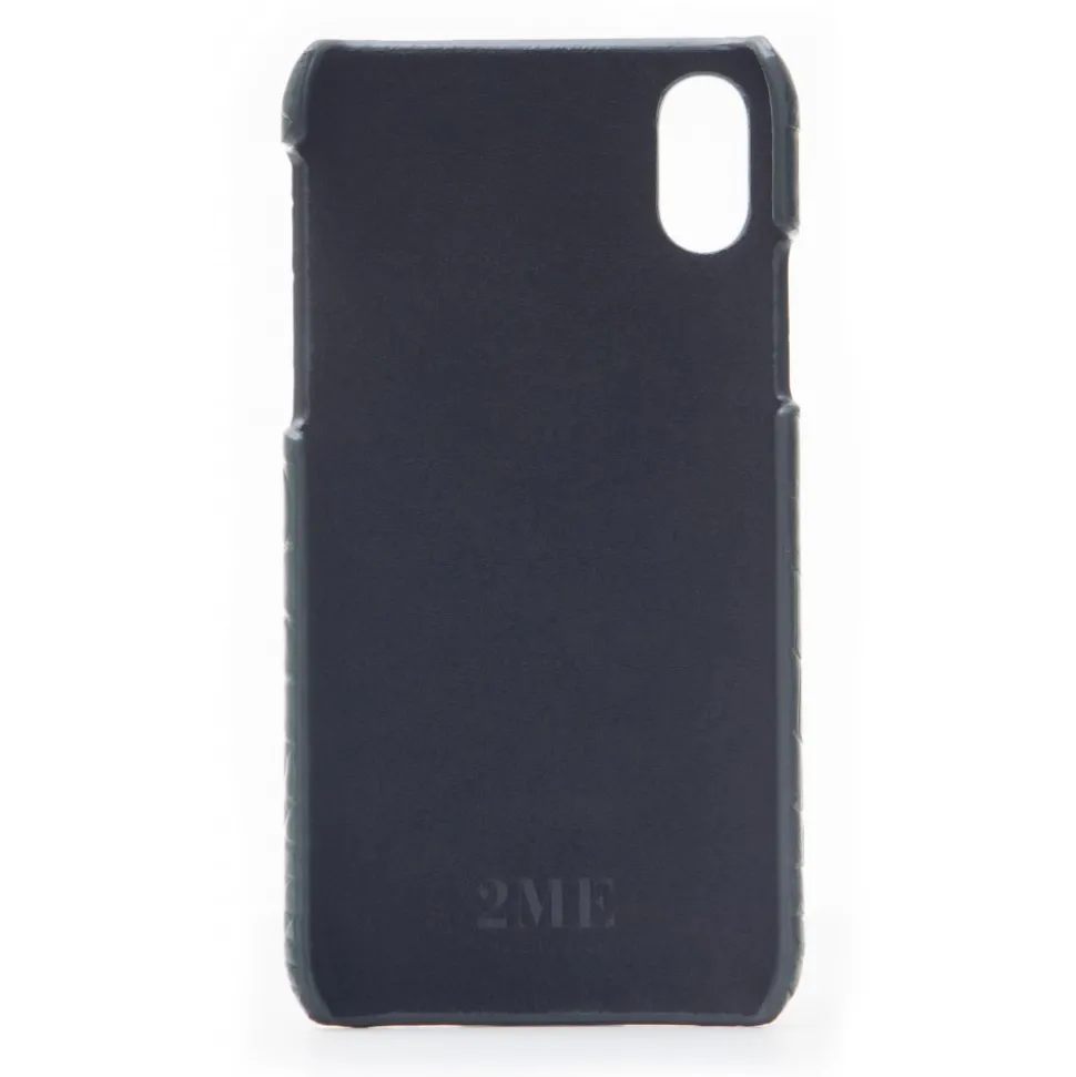 2 ME Style - Case Croco Vert Bouteille- iPhone XR - Crocodile Leather Cover - Avvenice