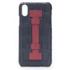 2 ME Style - Case Fingers Croco Black / Red - iPhone XR - Crocodile Leather Cover - Avvenice