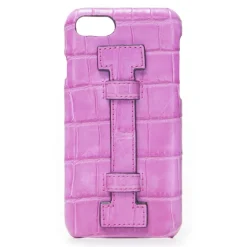 2 ME Style - Case Fingers Croco Fucsia / Fucsia - iPhone 8 Plus / 7 Plus - Crocodile Leather Cover - Avvenice