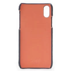 2 ME Style - Case Fingers Croco Green / Orange - iPhone XS Max - Crocodile Leather Cover - Avvenice