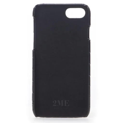 2 ME Style - Case Fingers Croco Black / Black - iPhone 8 Plus / 7 Plus - Crocodile Leather Cover - Avvenice