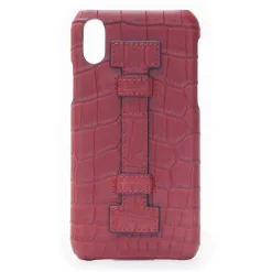 2 ME Style - Case Fingers Croco Red / Red - iPhone XR - Crocodile Leather Cover - Avvenice