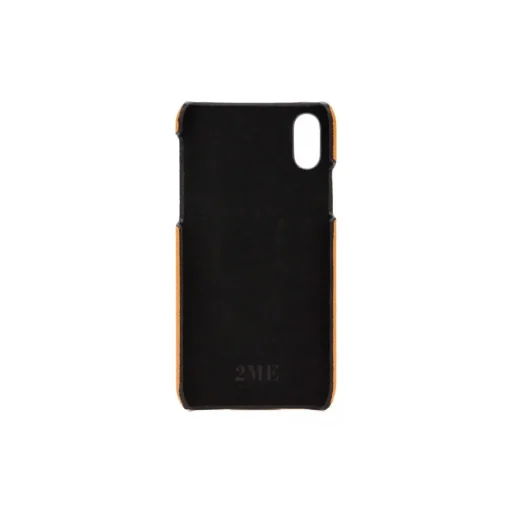 2 ME Style - Case Fingers Leather Orange - iPhone XS Max - Leather Cover - Avvenice