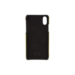 2 ME Style - Case Fingers Leather Yellow / Blue - iPhone X / XS - Leather Cover - Avvenice