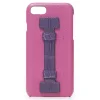 2 ME Style - Case Fingers Leather Fucsia / Croco Purple - iPhone 8 / 7 - Crocodile Leather Cover - Avvenice