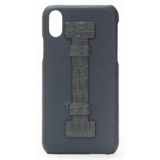 2 ME Style - Case Fingers Leather Green / Croco Green - iPhone XS Max - Crocodile Leather Cover - Avvenice