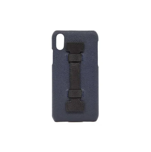 2 ME Style - Case Fingers Leather Blue / Black - iPhone X / XS - Leather Cover - Avvenice