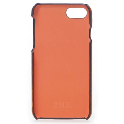 2 ME Style - Case Fingers Leather Orange / Croco Green - iPhone 8 / 7 - Crocodile Leather Cover - Avvenice