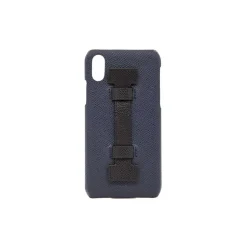 2 ME Style - Case Fingers Leather Blue / Black - iPhone XS Max - Leather Cover - Avvenice