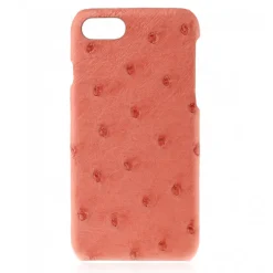 2 ME Style - Case Ostrich Begonia - iPhone 8 Plus / 7 Plus - Leather Cover - Avvenice