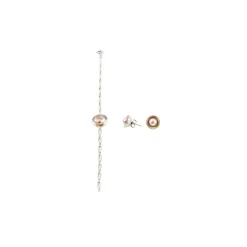 Ab Ove - Round Earrings in Silver with River Pearls - Venus Collection - Handcrafted Earrings - High Quality Luxury - Avvenice