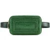 Aleksandra Badura - Camera Belt Bag - Crocodile & Calfskin Belt Bag - Green - Luxury High Quality Leather Bag - Avvenice
