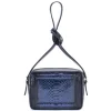 Aleksandra Badura - Camera Bag - Python & Calfskin Mini Bag - Blue - Luxury High Quality Leather Bag - Avvenice