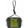 Aleksandra Badura - Camera Bag - Python & Calfskin Mini Bag - Onyx & Green - Luxury High Quality Leather Bag - Avvenice