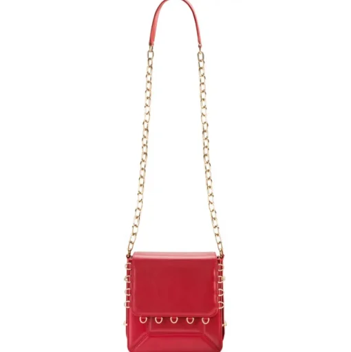 Aleksandra Badura - Candy Bag - Calfskin Shoulder Bag 'Stardust' - Red - Luxury High Quality Leather Bag - Avvenice