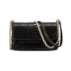 Aleksandra Badura - Candy Bag Mini - Python Shoulder Bag - Onyx - Luxury High Quality Leather Bag - Avvenice