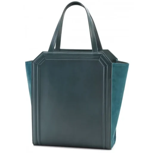 Aleksandra Badura - Clio Bag - Calfskin Bag - Teal - Luxury High Quality Leather Bag - Avvenice