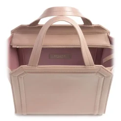 Aleksandra Badura - Clio Mini Bag - Calfskin Shopper Bag - Blush - Luxury High Quality Leather Bag - Avvenice