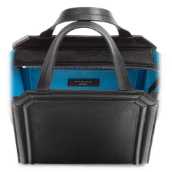 Aleksandra Badura - Clio Mini Bag - Goatskin Shopper Bag - Onyx - Luxury High Quality Leather Bag - Avvenice