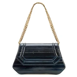 Aleksandra Badura - Etoile Bag - Eel Shoulder Bag - Midnight Blue - Luxury High Quality Leather Bag - Avvenice