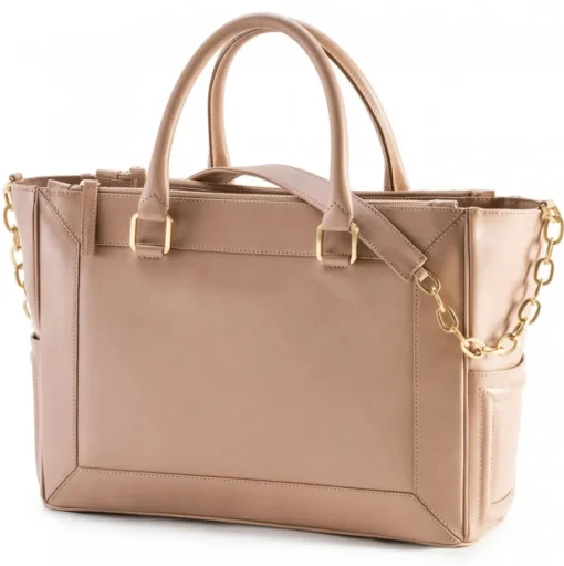 Aleksandra Badura - Ladylike Medium Bag - Calfskin Top-Handle Tote Bag - Blush - Luxury High Quality Leather Bag - Avvenice