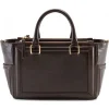 Aleksandra Badura - Ladylike Bag - Calfskin Top-Handle Tote Bag - Chocolate - Luxury High Quality Leather Bag - Avvenice