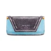 Aleksandra Badura - Small Leather Goods - Sunglasses Case in Calfskin -  Blue & Silver - Luxury High Quality - Avvenice