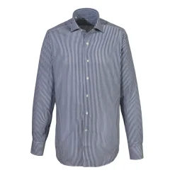Alessandro Gherardi - Long Sleeve Shirt - Blue Stripe - Shirt - Handmade in Italy - Luxury Exclusive Collection - Avvenice