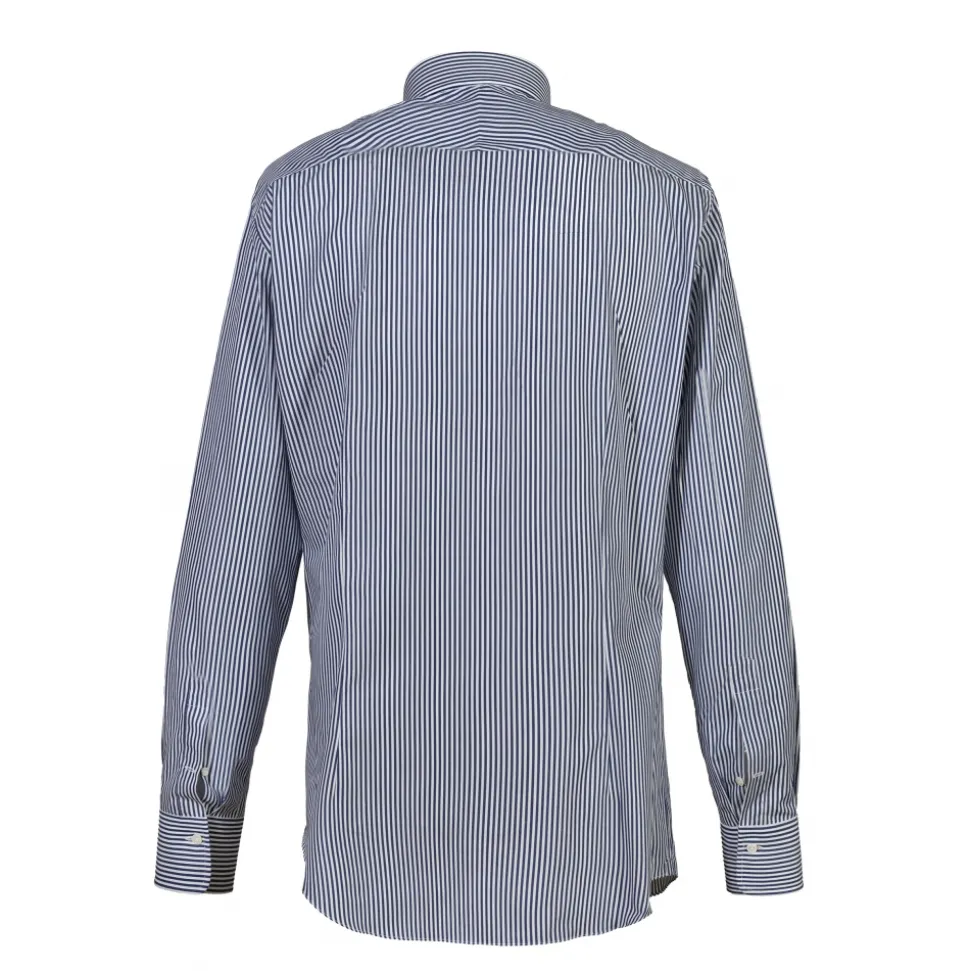 Alessandro Gherardi - Long Sleeve Shirt - Blue Stripe - Shirt - Handmade in Italy - Luxury Exclusive Collection - Avvenice