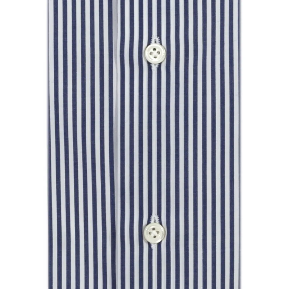 Alessandro Gherardi - Long Sleeve Shirt - Blue Stripe - Shirt - Handmade in Italy - Luxury Exclusive Collection - Avvenice