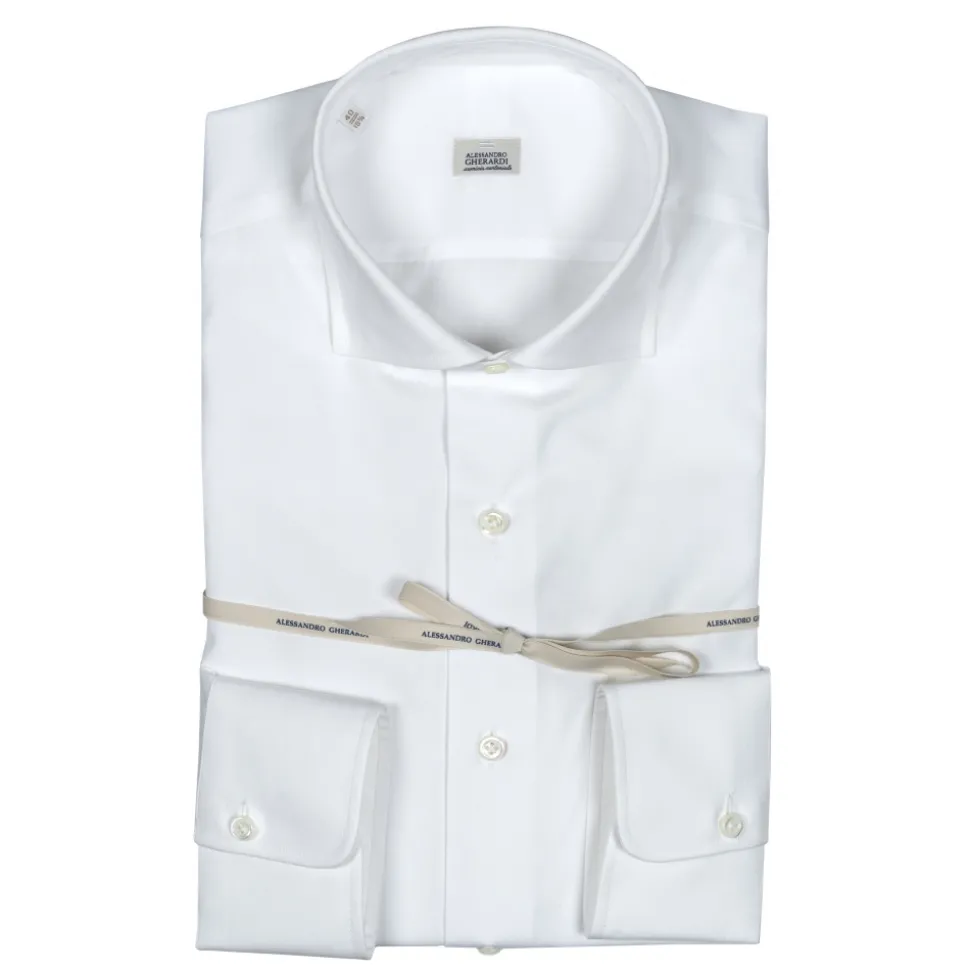 Alessandro Gherardi - Long Sleeve Shirt - White - Shirt - Handmade in Italy - Luxury Exclusive Collection - Avvenice