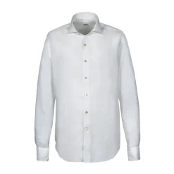 Alessandro Gherardi - Long Sleeve Shirt - White Linen - Shirt - Handmade in Italy - Luxury Exclusive Collection - Avvenice