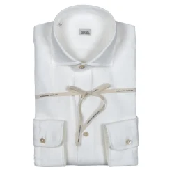 Alessandro Gherardi - Long Sleeve Shirt - White Linen - Shirt - Handmade in Italy - Luxury Exclusive Collection - Avvenice