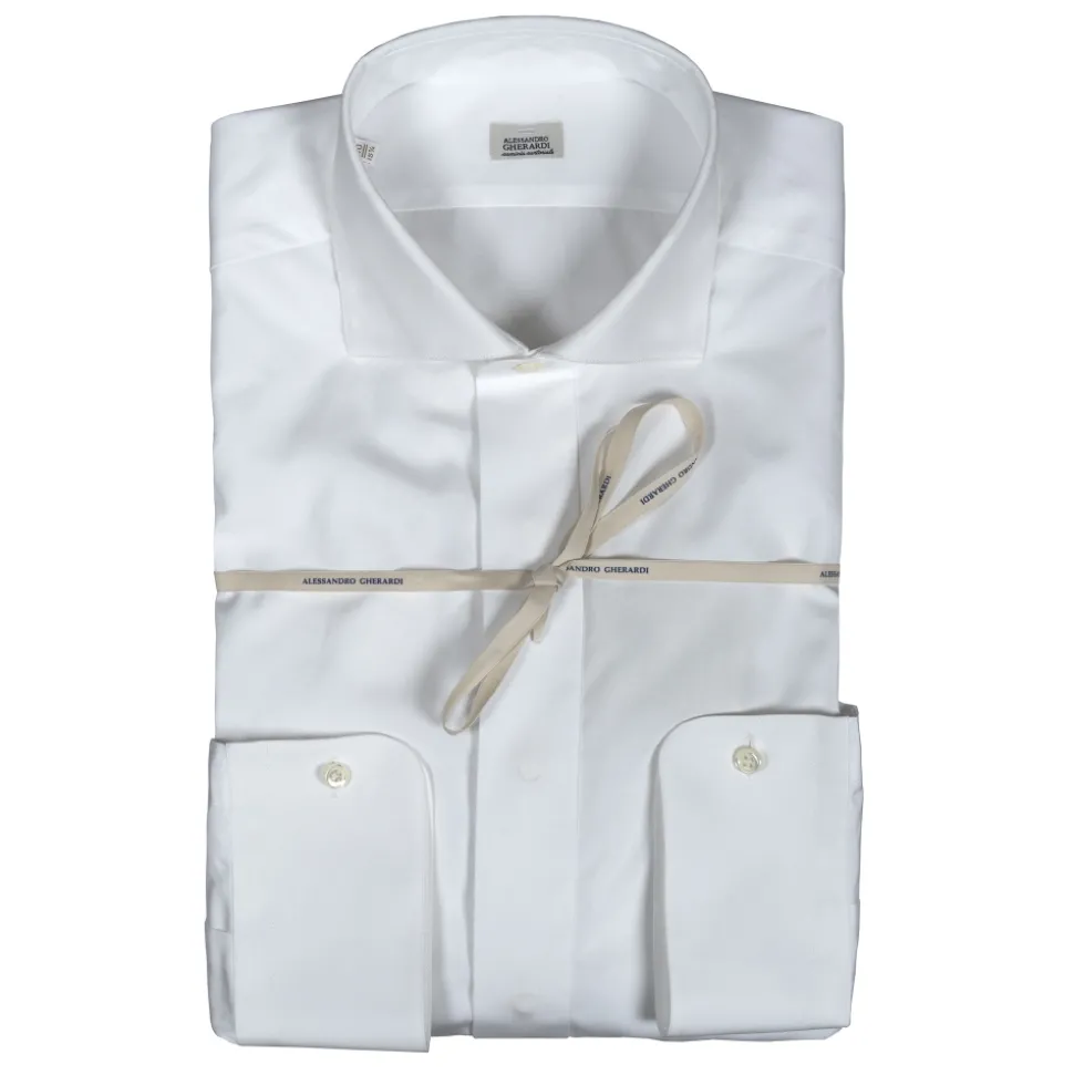 Alessandro Gherardi - Long Sleeve Shirt - White - Shirt - Handmade in Italy - Luxury Exclusive Collection - Avvenice