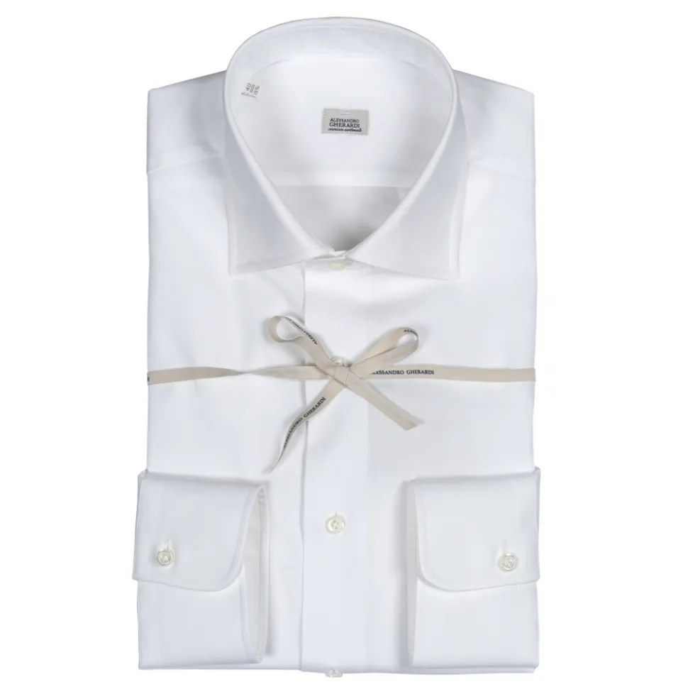 Alessandro Gherardi - Long Sleeve Shirt - White - Shirt - Handmade in Italy - Luxury Exclusive Collection - Avvenice