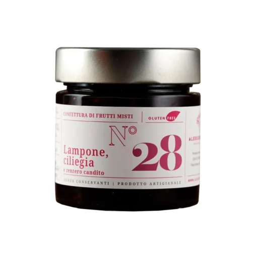Alessio Brusadin - Seedless Raspberry, Cherries and Candid Ginger Jam - The Special Jams - Sweet Artisan Compotes - Avvenice
