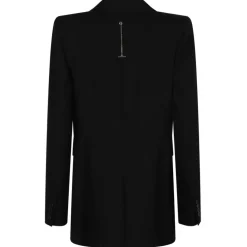 Alexander McQueen - Black Voluminous Shoulders Blazer - Black - Alexander McQueen Exclusive Luxury Collection - Avvenice