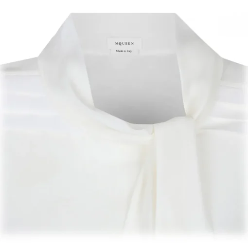Alexander McQueen - Georgette Shirt - White - Alexander McQueen Exclusive Luxury Collection - Avvenice