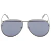 Alexander McQueen - Metal Aviator Piercing Sunglasses - Silver Violet - Alexander McQueen Eyewear - Avvenice