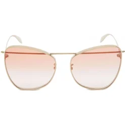 Alexander McQueen - Piercing Butterfly Sunglasses - Antique Gold - Alexander McQueen Eyewear - Avvenice